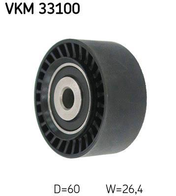 Galet enrouleur de courroie d'accessoire SKF ref. VKM 33100